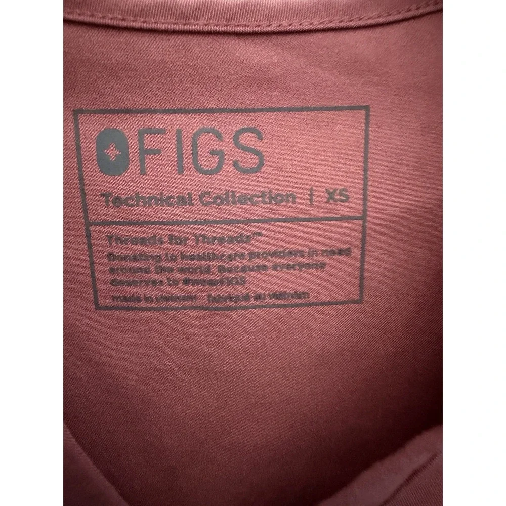 Figs Scrub Set XS Women's Mauve Pink Nursing Medical Technical Two Piece #M4-4